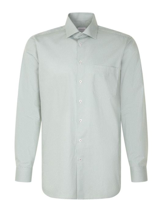 Seidensticker groen overhemd printj