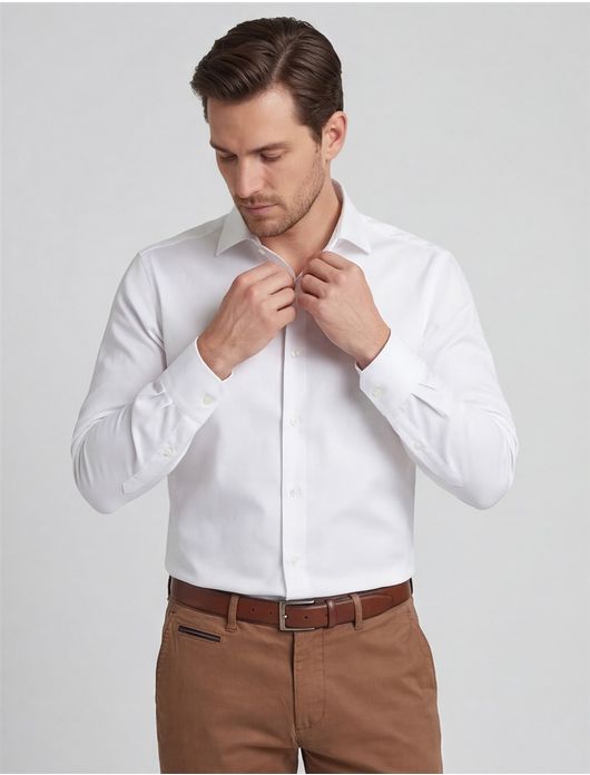business overhemd wit Seidensticker