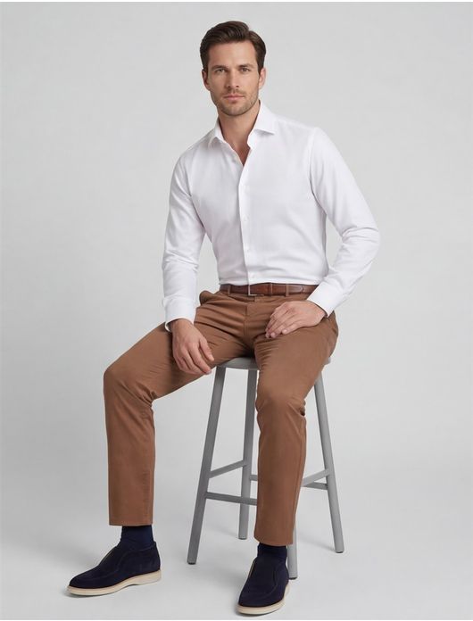 business overhemd wit Seidensticker