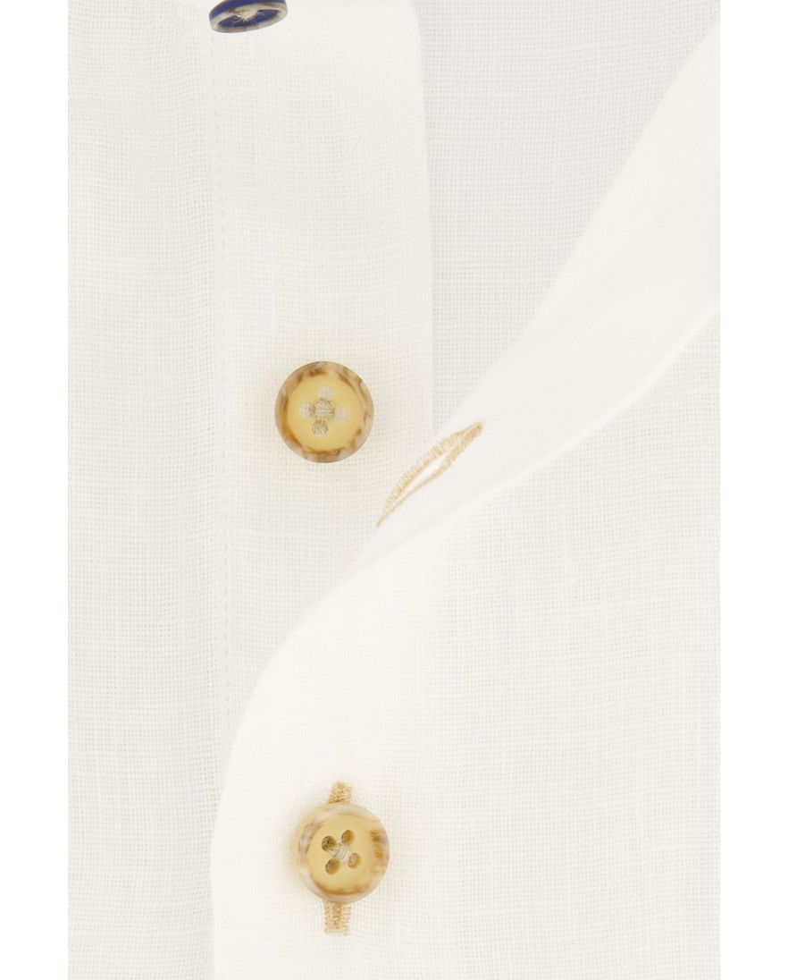 R2 overhemd slim fit wit linnen