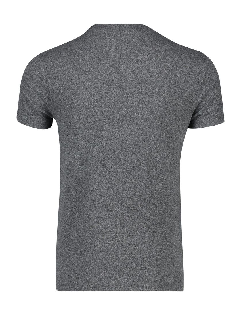 Katoenen Superdry t-shirt grijs gemeleerd