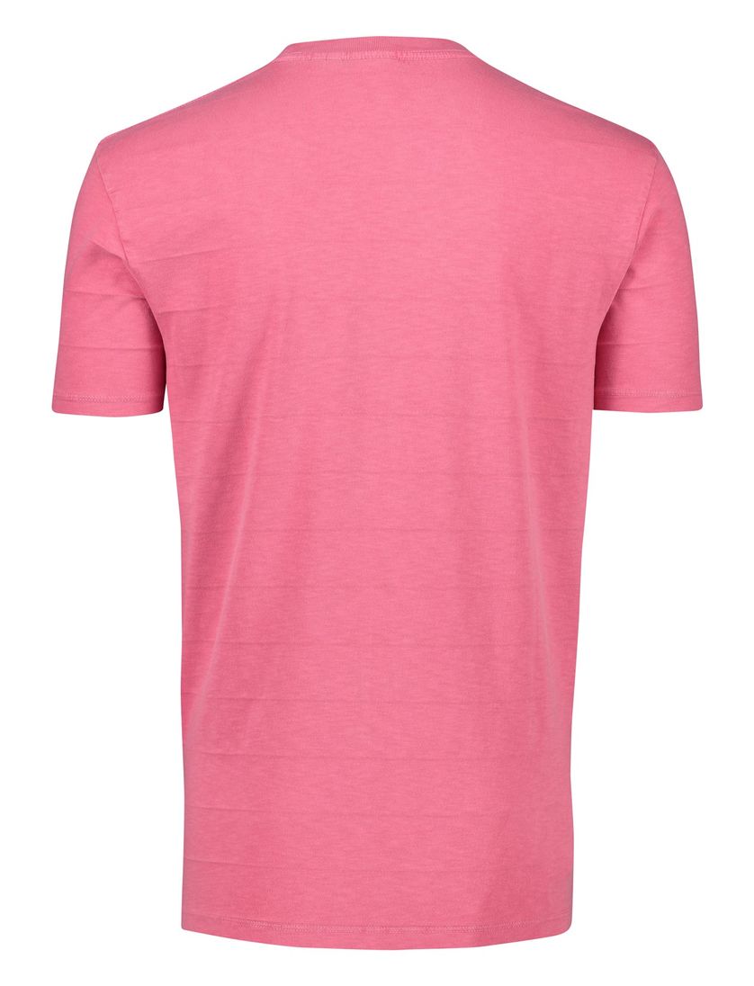 Superdry t-shirt katoen roze strepen