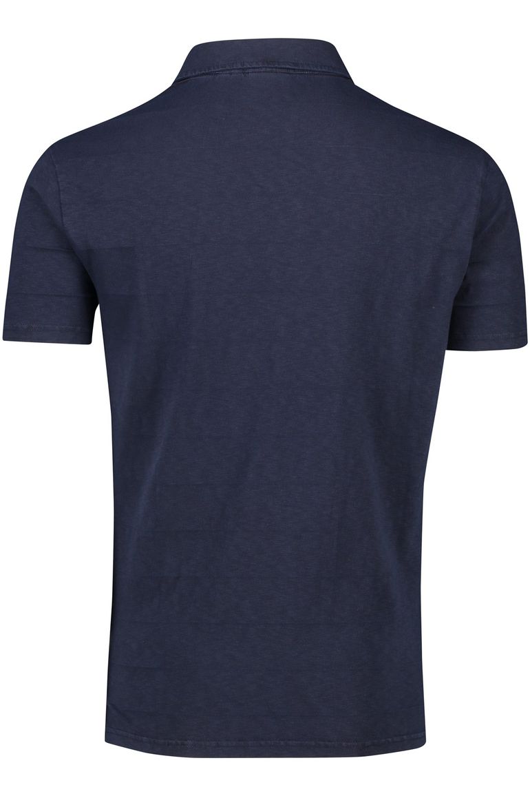 Superdry polo slim fit donkerblauw gemêleerd