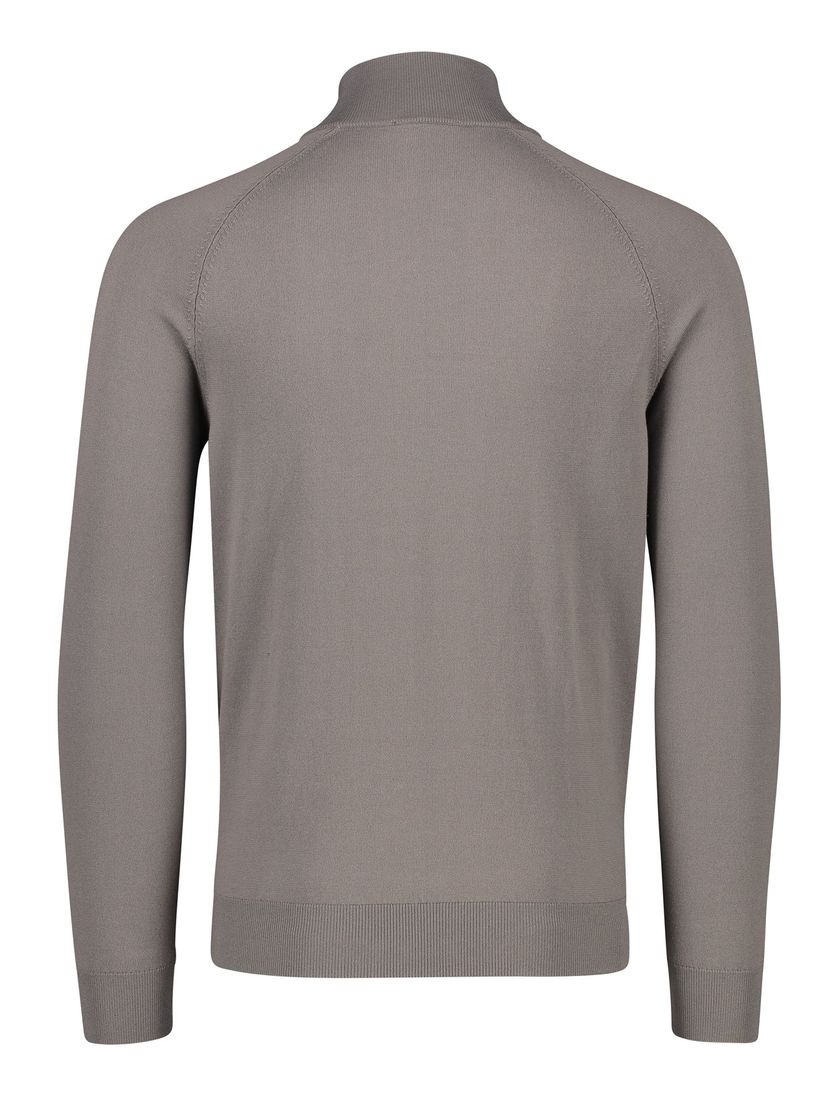 Thomas Maine tailored fit vest bruin ronde hals