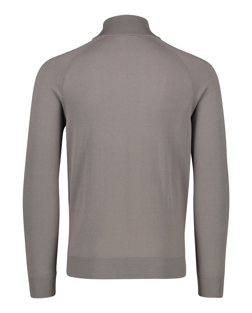 Thomas Maine vest bruin tailored fit ronde hals