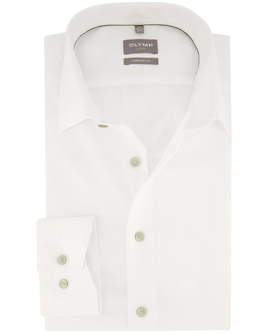 Comfort Fit Olymp overhemd Luxor wit katoen