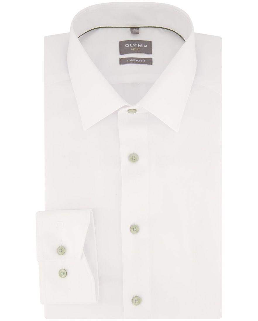 Comfort Fit Olymp overhemd Luxor wit katoen
