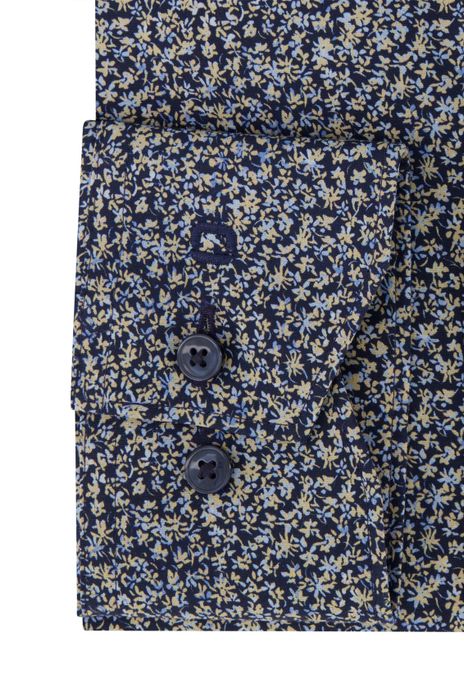 Olymp overhemd mouwlengte 7 Luxor donkerblauw