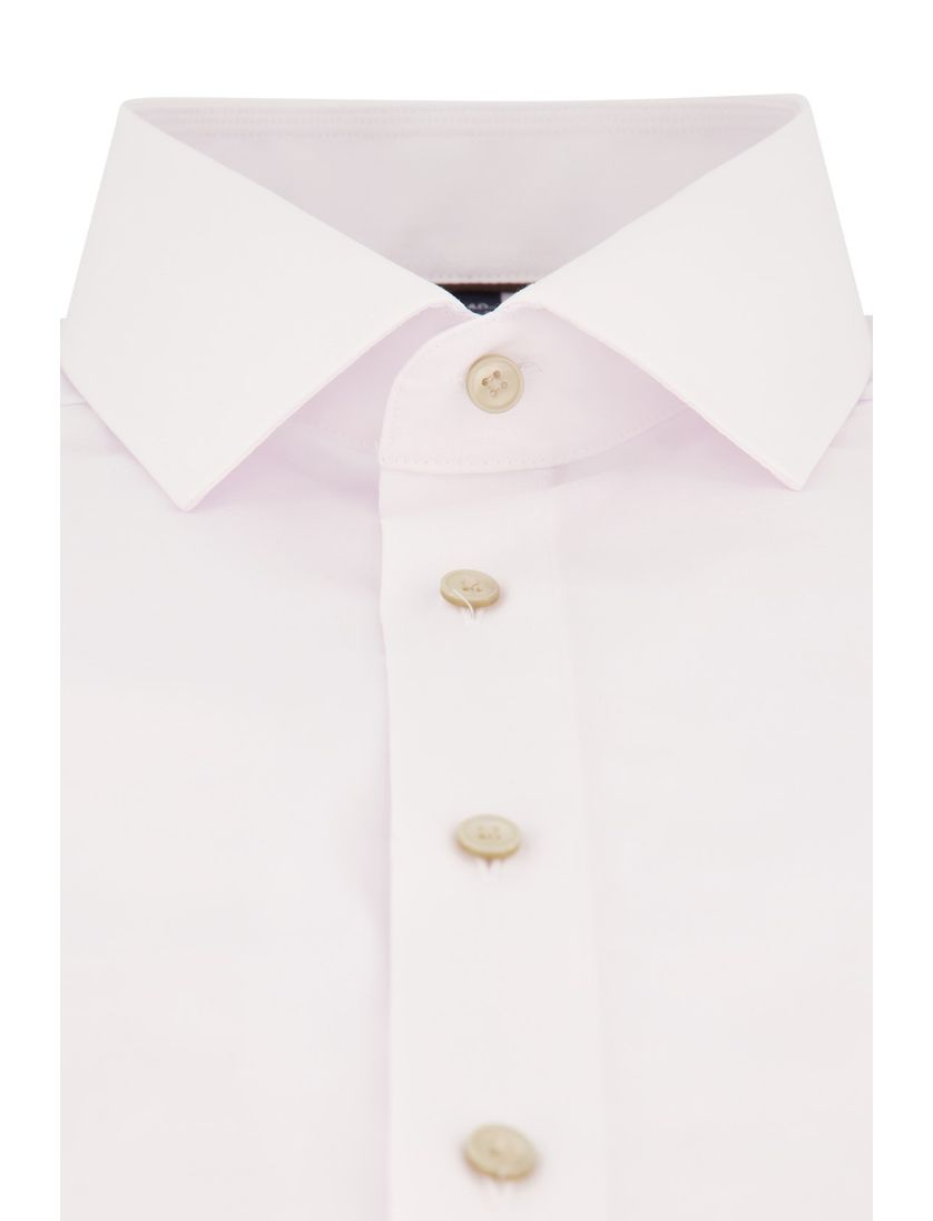 Katoenen Olymp business overhemd Luxor Modern Fit wit effen