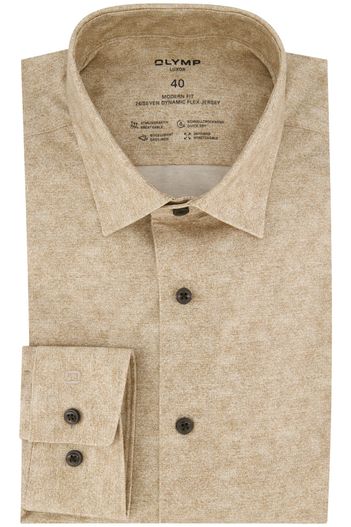 Olymp Olymp overhemd beige modern fit
