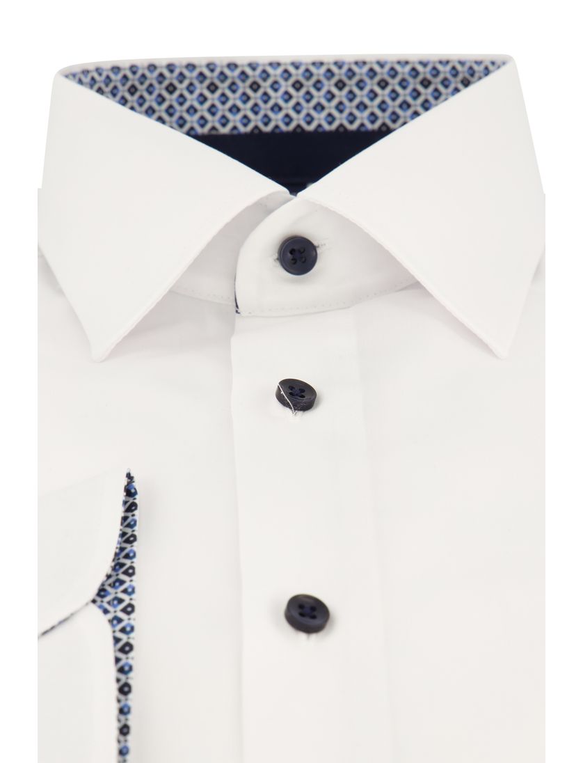 Casa Moda business overhemd Comfort Fit wit effen