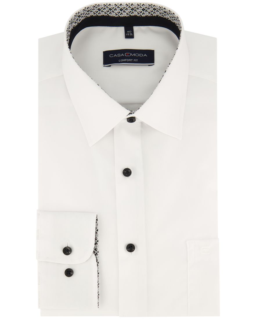 Casa Moda Comfort Fit overhemd wit effen