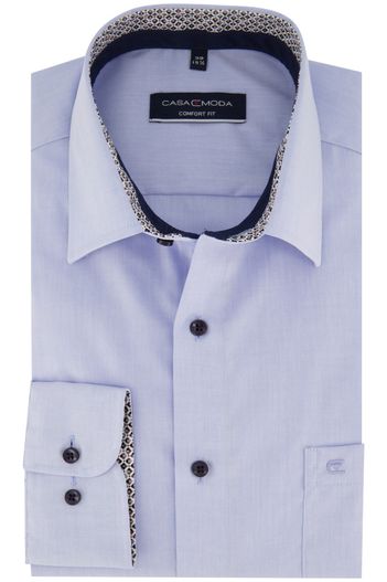 Casa Moda Casa Moda overhemd Comfort Fit lichtblauw effen