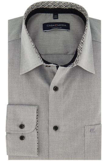 Casa Moda Casa Moda business overhemd Comfort Fit grijs