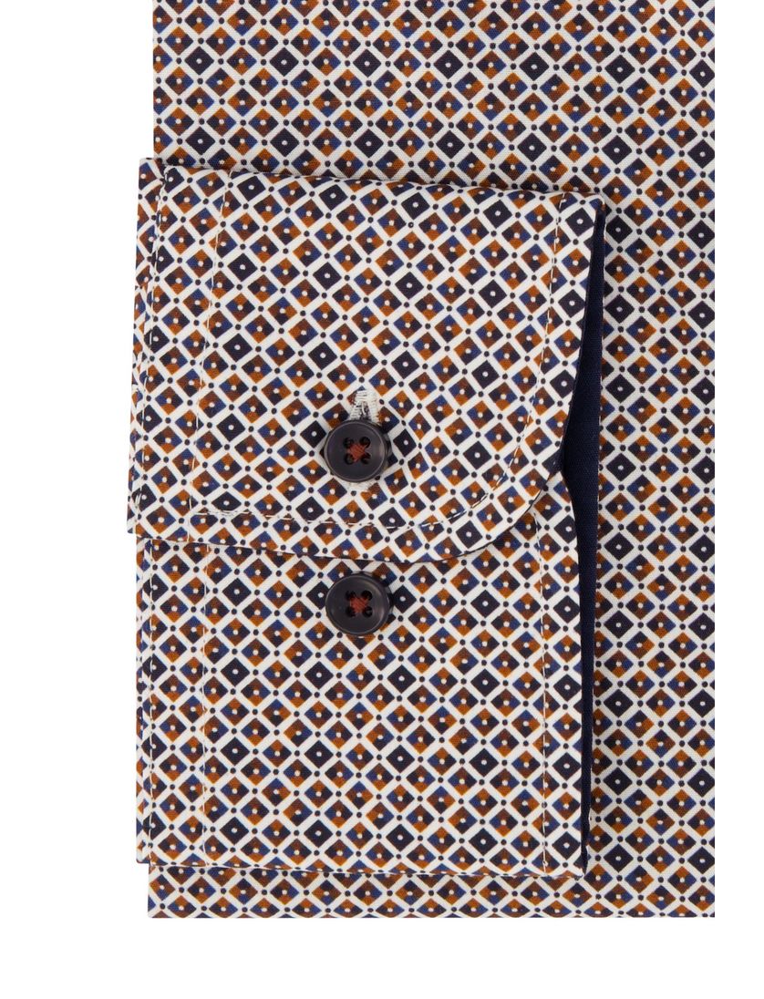 Casa Moda Comfort Fit overhemd wijde fit rood geprint