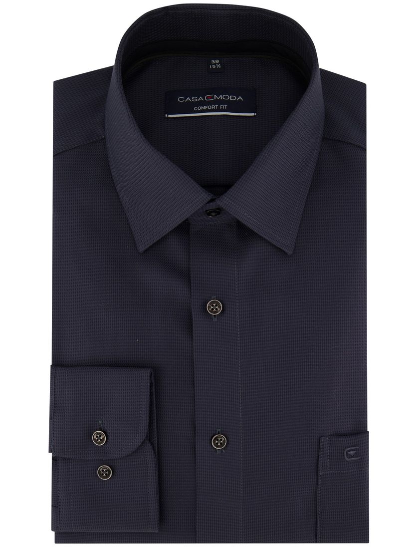 Overhemd Casa Moda donkerblauw comfort fit