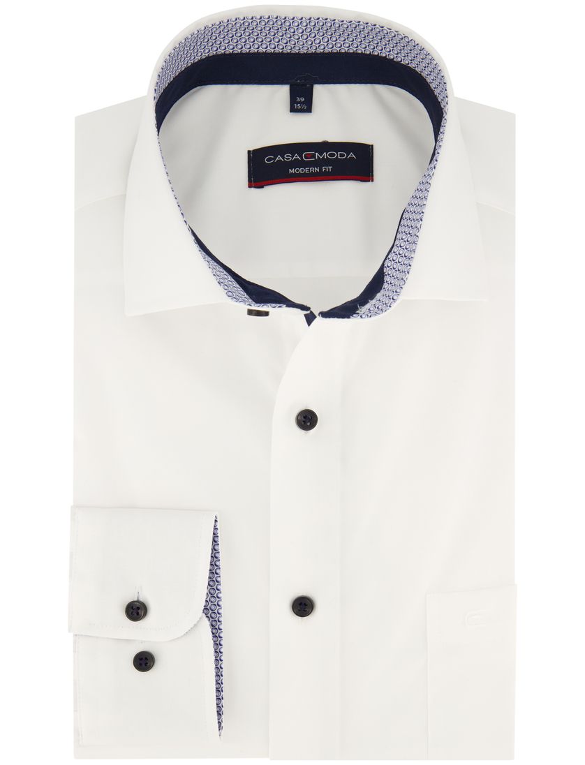 Casa Moda business overhemd normale fit wit