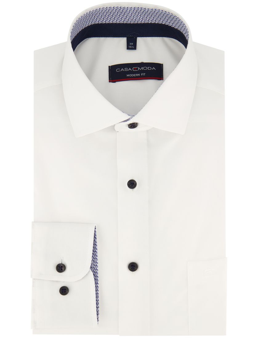Casa Moda business overhemd normale fit wit