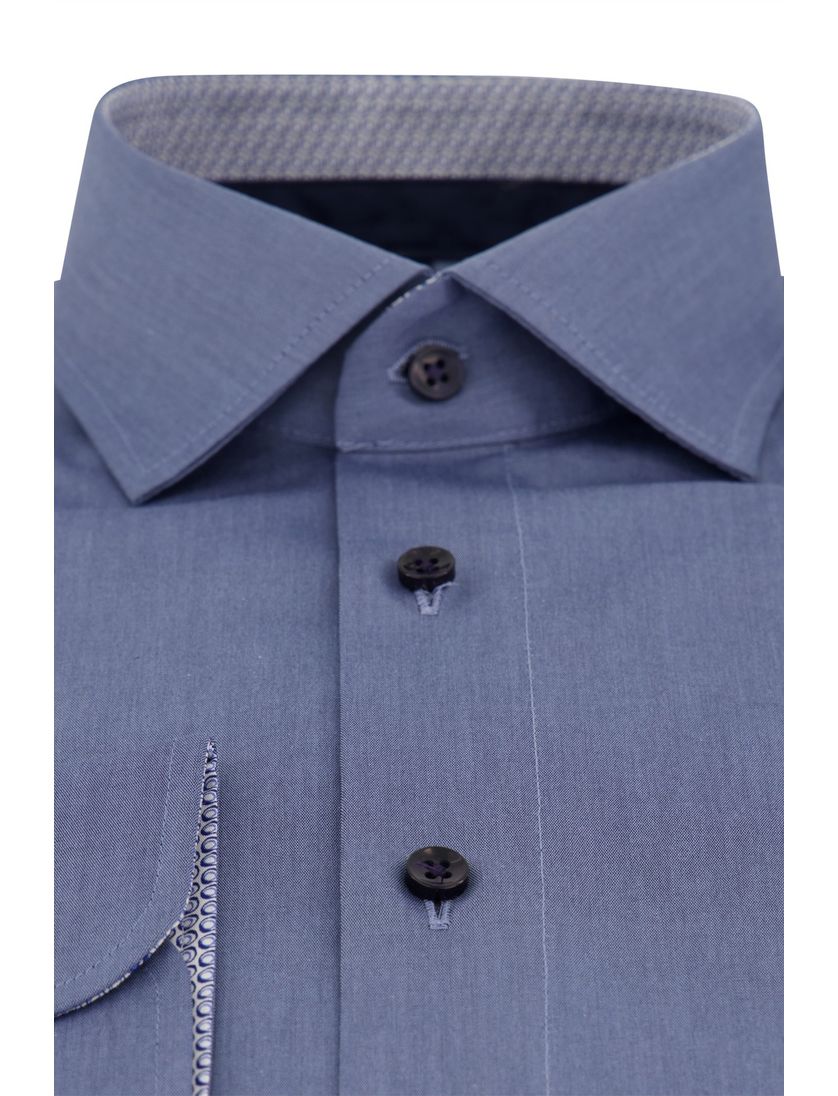 Casa Moda Modern Fit overhemd blauw effen