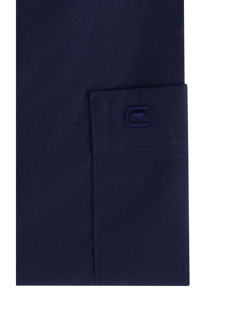 Casa Moda Modern Fit overhemd donkerblauw borstzak