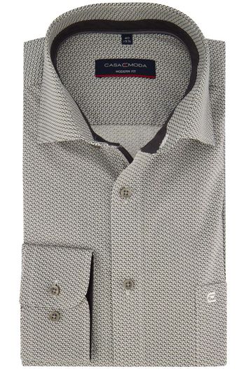 Casa Moda Zwart Casa Moda business overhemd normale fit