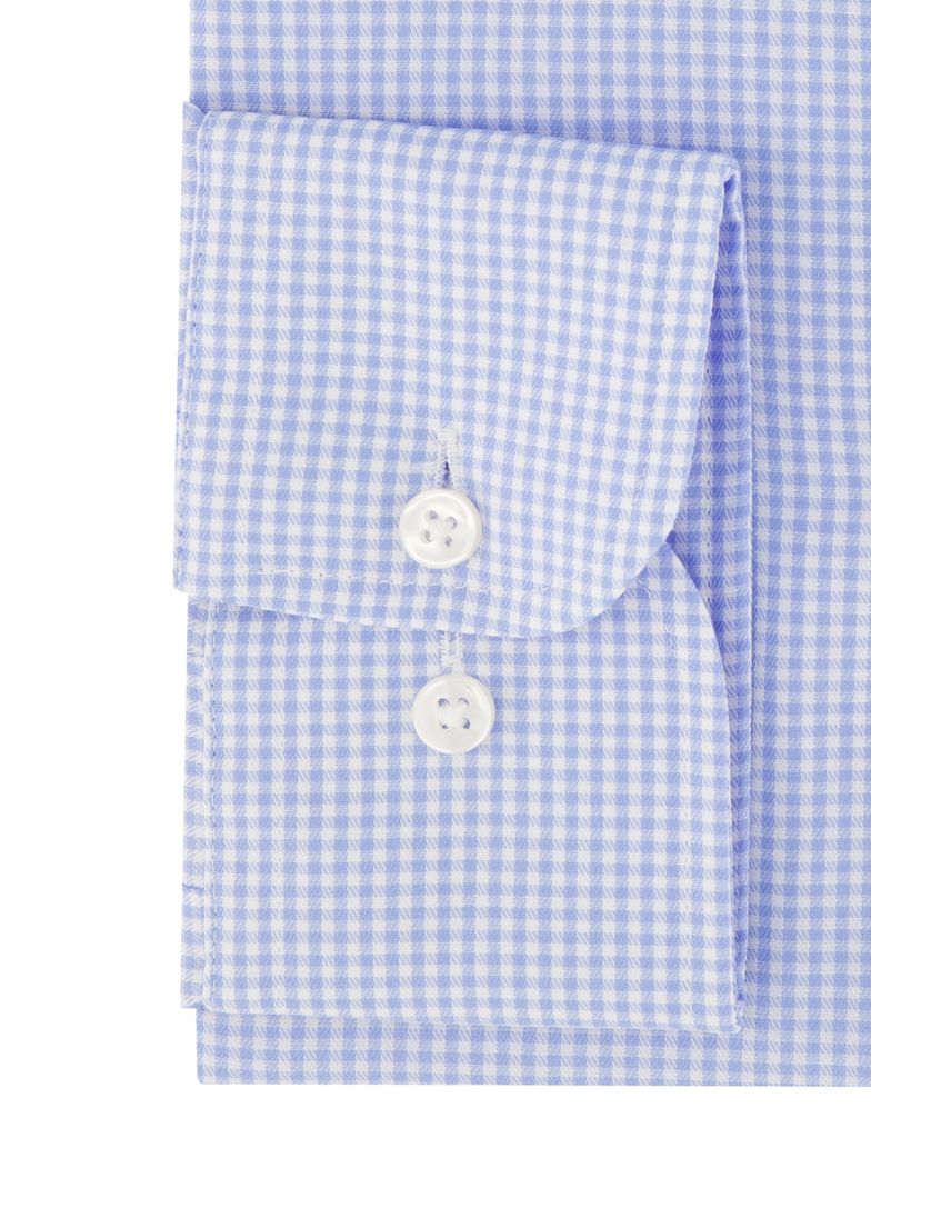 Casa Moda overhemd lichtblauw geruit