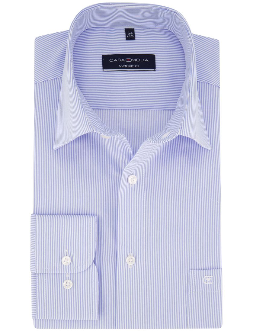 Business Casa Moda overhemd Comfort Fit blauw streep