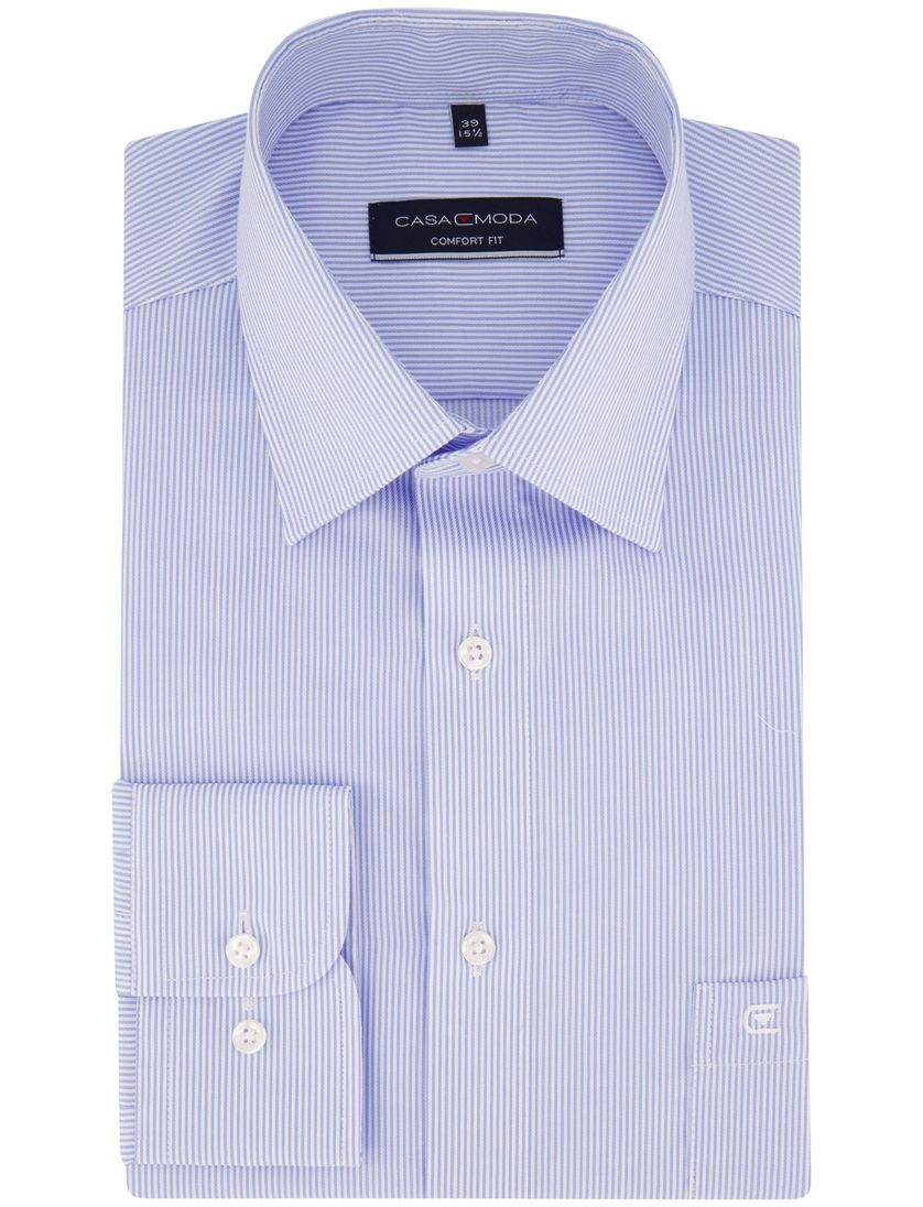 Business Casa Moda overhemd Comfort Fit blauw streep