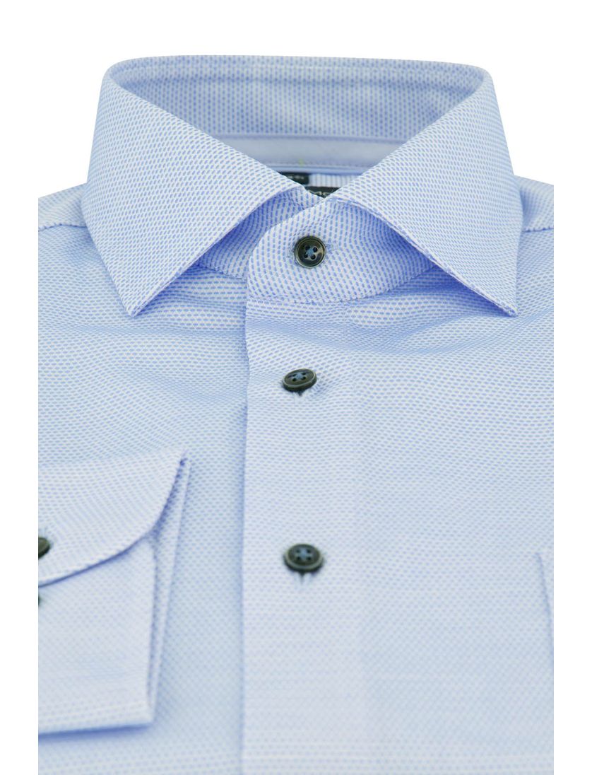 Strijkvrij Casa Moda business overhemd blauw geprint