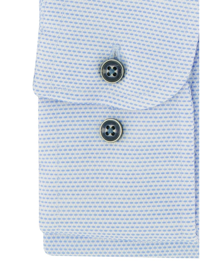 Strijkvrij Casa Moda business overhemd blauw geprint