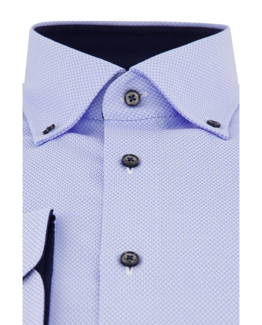 Casa Moda overhemd Comfort Fit blauw geprint