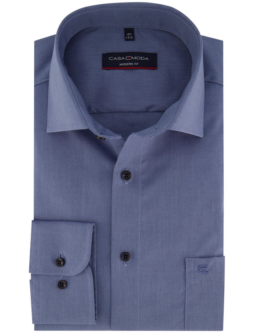 Casa Moda overhemd blauw modern fit
