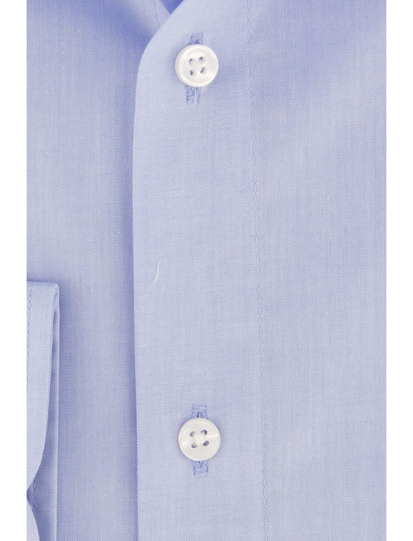 Blauw uni Casa Moda business overhemd normale fit