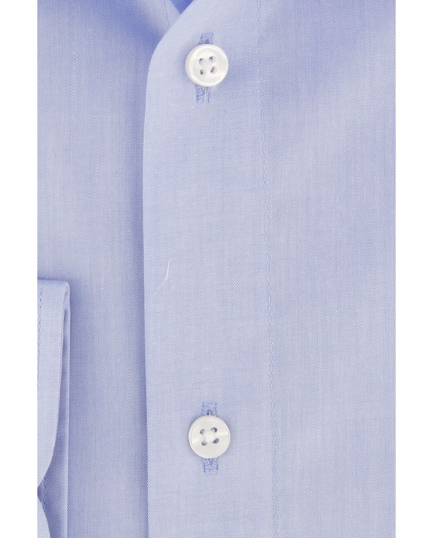 Casa Moda overhemd normale fit blauw met borstzak