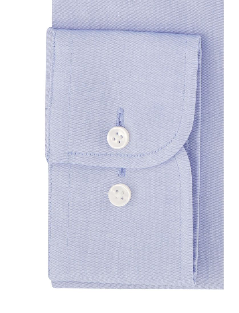 Blauw uni Casa Moda business overhemd normale fit