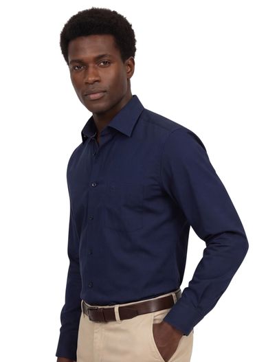 Casa Moda Casa Moda zakelijk overhemd normale fit navy uni