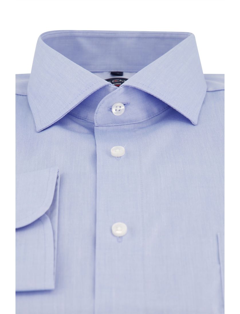 Casa Moda overhemd mouwlengte 7 modern fit blauw uni