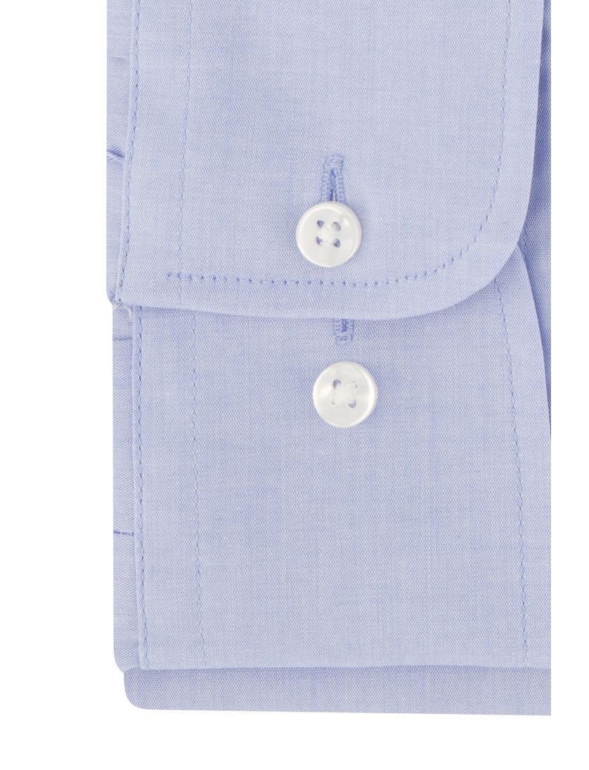 Casa Moda overhemd mouwlengte 7 modern fit blauw uni