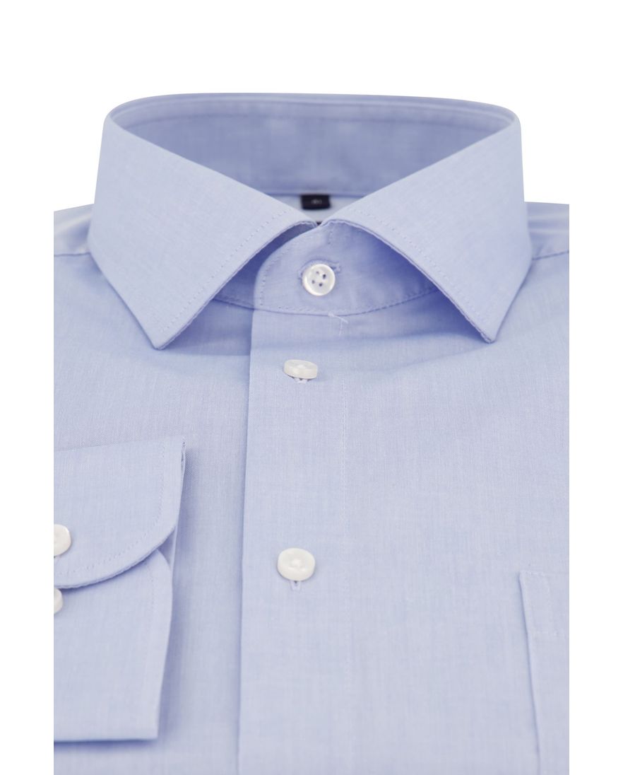 Casa Moda overhemd mouwlengte 7 blauw uni