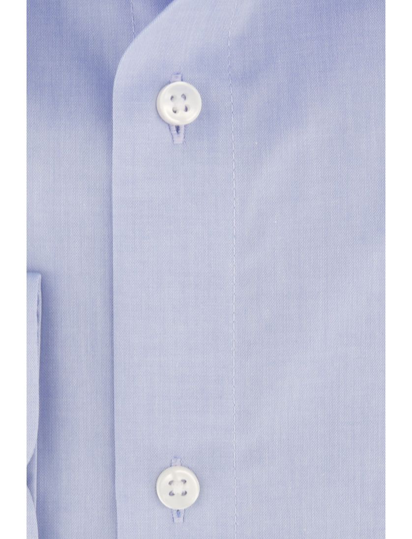 Casa Moda overhemd ml 7 blauw met borstzak