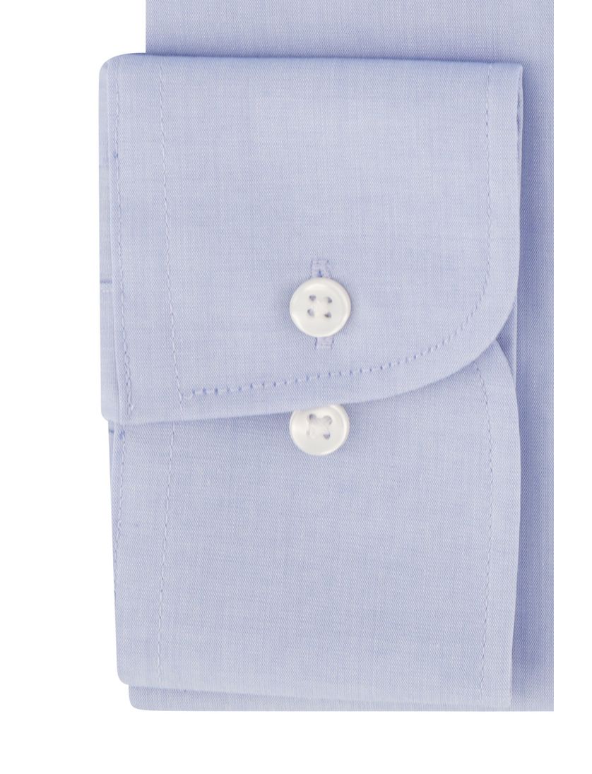 Casa Moda overhemd ml 7 blauw met borstzak