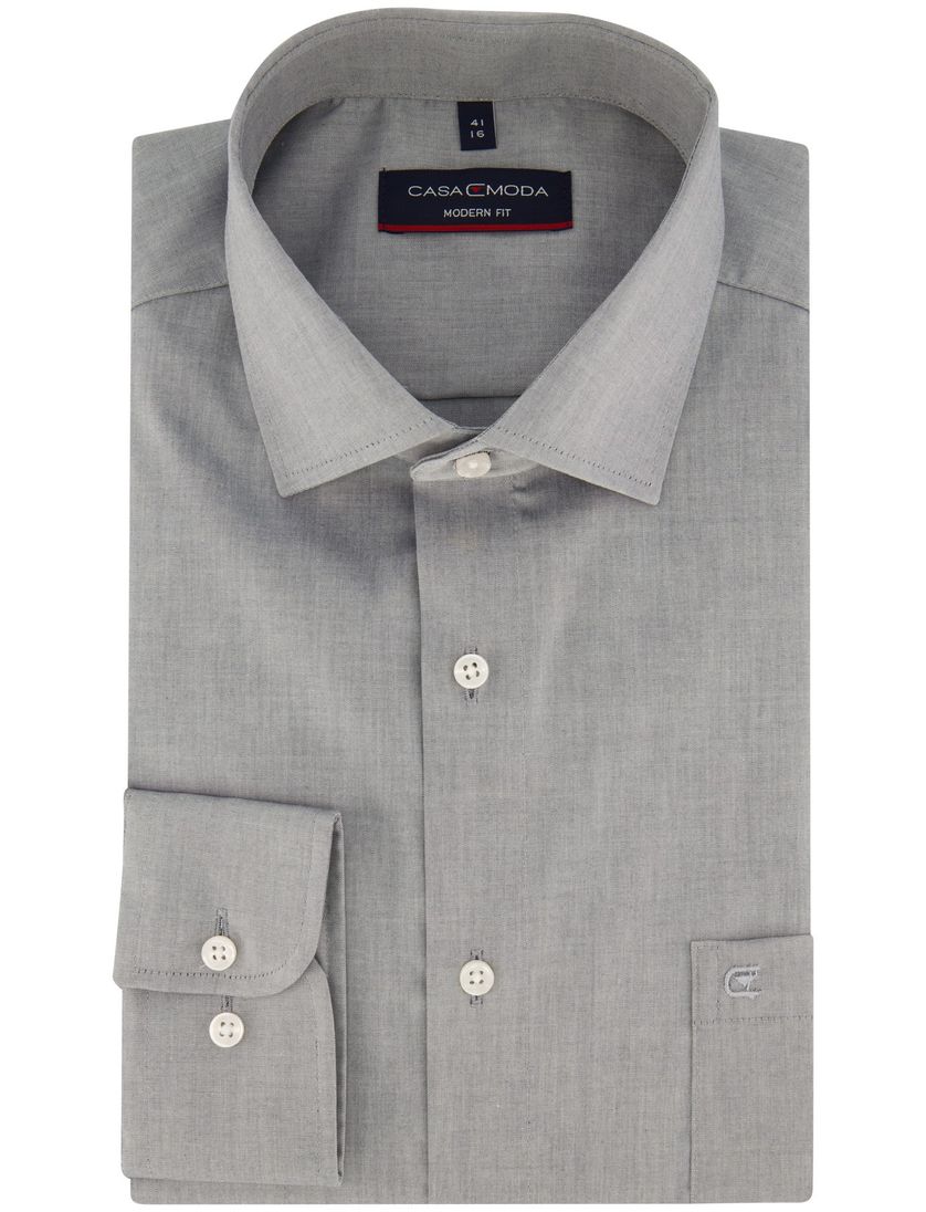 Grijs Casa Moda overhemd ml 7 normale fit