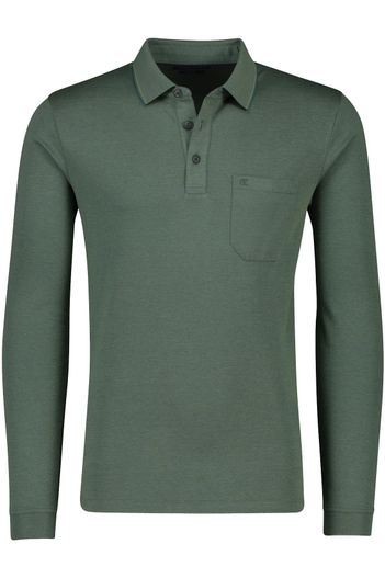 Casa Moda Casa Moda katoenen polo wijde fit donkergroen