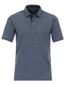 Casa Moda polo stretch effen donkerblauw katoen wijde fit