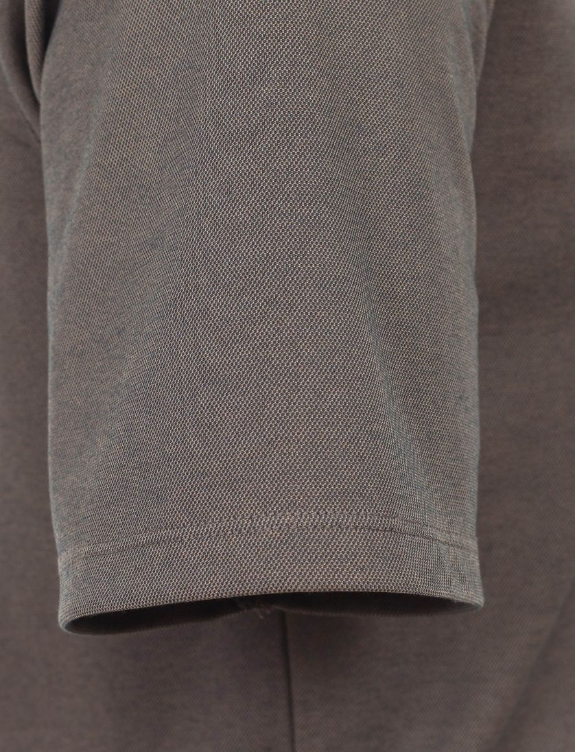 poloshirt korte mouw Casa Moda gemeleerd bruin