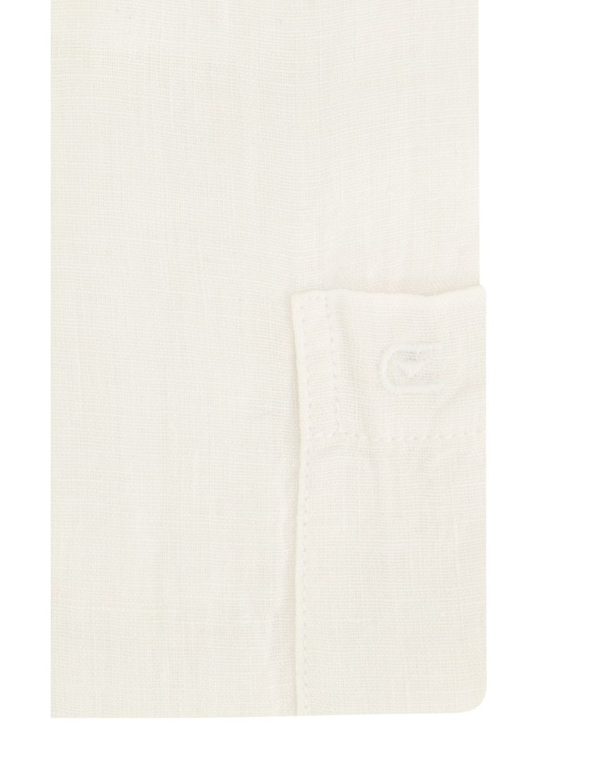 katoenen Casa Moda casual overhemd wijde fit effen wit