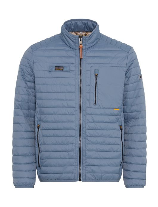 Camel Active zomerjas lichtblauw opstaande kraag