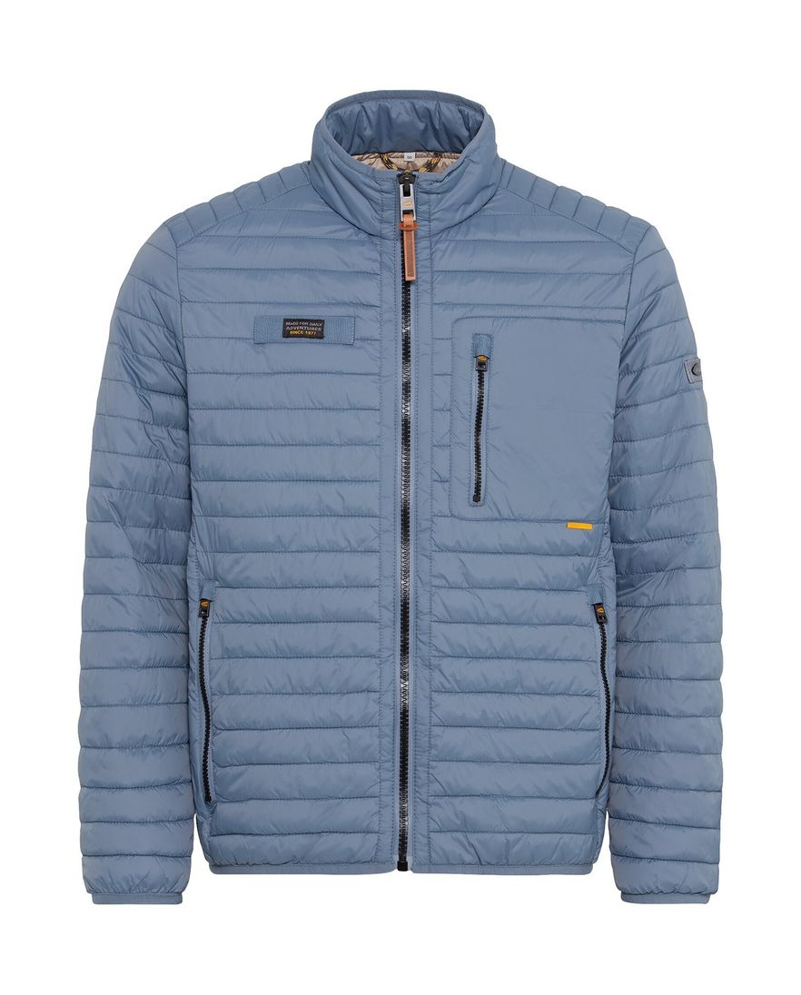 Camel Active zomerjas lichtblauw wijde fit borstzak gewatteerd