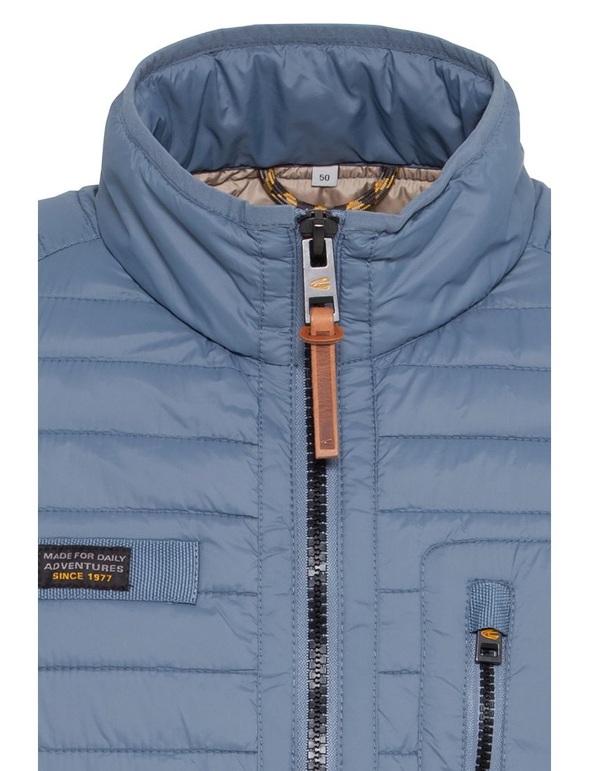 Camel Active zomerjas gewatteerd lichtblauw wijde fit