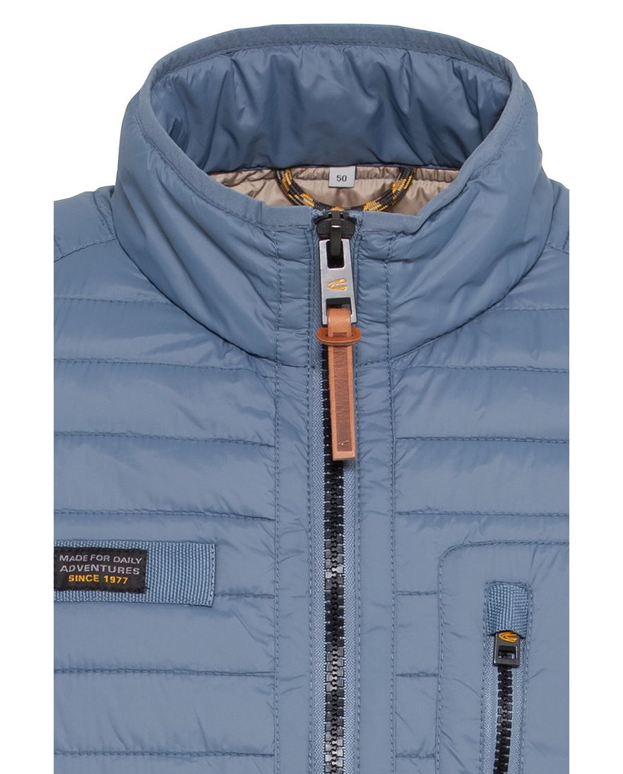 Camel Active zomerjas lichtblauw wijde fit borstzak gewatteerd